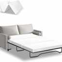 Srora 4 Inch Sofa Bed Mattress Replacement, Queen Size 72" x 59", CertiPUR-US Certified, Foldable Design with Breathable Removable Washable Cover for Sleeper Couch, RV, Guest Room