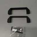 2Pcs Aluminium Alloy Rectangular Pull Handle for 30 Series European Standard Aluminum Extrusion Profile (Black)