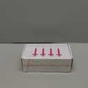 100 pcs Church Candles with Drip Protectors for Devotional Candlelight Vigil Service, Unscented White 5" H X 1/2" D, No Smoke, Shabbat, Praye