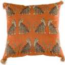 Fall Velvet Decorative Leopard Throw Pillow Covers with Tassels
Square Luxury Style Pattern Pillow Covers Soft Pillowcase for Sofa Couch Bedroom (18"x18",Orange)