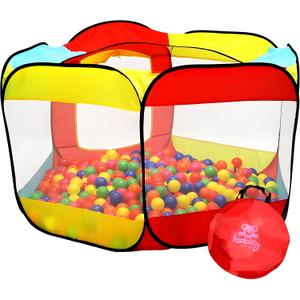 Kids Ball Pit Pop Up Large Tent for Toddlers - Indoor & Outdoor Gift Toys for Infants Girls & Boys, Baby Playpen with Zipper Storage Bag, BallPit Balls Not Included