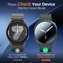 7 x LK 4 Pack for Samsung Galaxy Watch 8 Screen Protector 44mm 2025, Upgrade Top 9H+Tempered Glass, Easy to install for Galaxy Watch 44mm Screen Protector, 0 Bubble,HD
