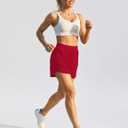 BMJL Womens Athletic Shorts 5" Running Lightweight with 2 Zipper Pockets | Workout Gym Activewear, Quick Dry, High Waist, Dolphin Hem, No See-through, M