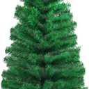 CCINEE 3Ft Artificial Christmas Tree, Green Mini Tabletop Hinged Christmas Tree with Metal Stand 130 Branch Tips for Xmas Party Supplies Home Indoor Decoration