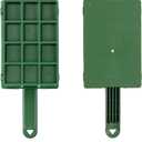 Patelai 4 Pieces Floral Foam Cage Floral Foam for Fresh Flower Arrangement with Handle Rectangle Foam Blocks for Wedding Party Artificial Fresh Flowers, 12.4 x 3.35 x 5.12 Inch, Green