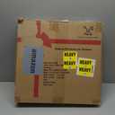 Tepoal Plastic Heated Cat House for Outside Winter, 100% Weatherproof & Insulated Outdoor Feral Cat Shelter with Safety Escape Door, Stackable Cat House with Heater for Barn Cat, Grey 17.7"x17"x17.5"