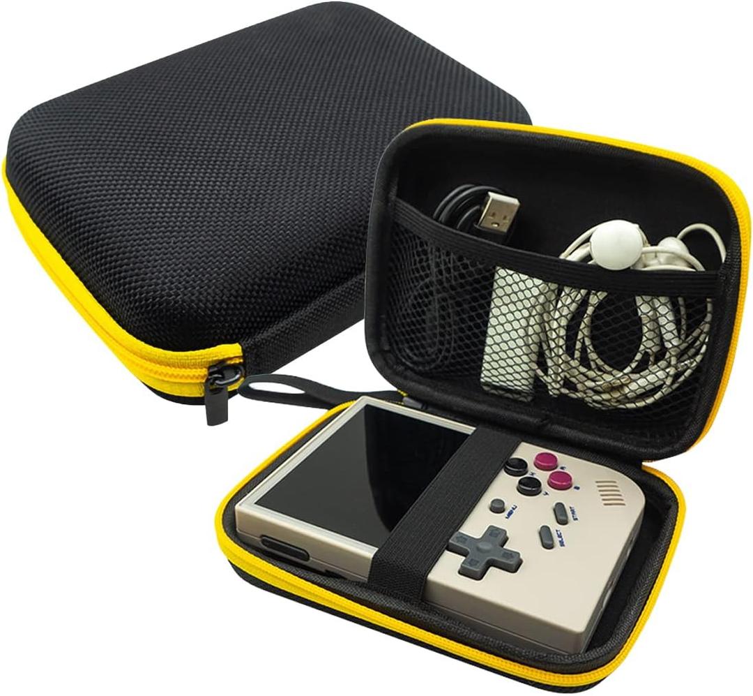Miyoo Mini Plus Hard EVA Portable Case for RG35XX / RG353VS Storage Box Handheld Bag Retro Game Console Accessories Purple