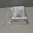 3 Packs Clear Kids Dance Costume Garment Bags,Garment Bag 35 Inch for Dance Competitions,Foldable Travel Storage Cover Bag with 3 Zipper Pockets (White)