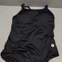 baleaf Women's Racerback Athletic One Piece Modest Bathing Suit (Large, Black)