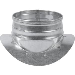 Round Saddle Take Off for 6'' Inch Duct - 4'' Outlet Branch Extension - 90 Degree Splitter - Vent Duct Transition - Round Easy-Fit Galvanized Steel HVAC Takeoff Ducting