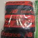 New Balance Men's Mesh 5" with No Fly Boxer Brief (4-Pack), Navy/Black/Team Red/Navy, X-Large