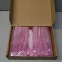 Minatee 150 Pieces Disposable Cutlery Set Plastic Silverware Heavy Duty Utensil Sets 50 Forks 50 Knives 50 Spoons for Home Office School Party Picnics Restaurant Outdoor Events (Pink)