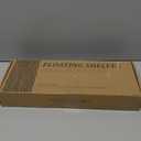 Floating Shelves Wall Mounted Set of 3 - Rustic Paulownia Wood with Anti-Fall Edge, Lightweight Decorative Display Shelf, Easy Install - Farmhouse Decor for Bathroom Bedroom Kitchen (17", Retro Brown)