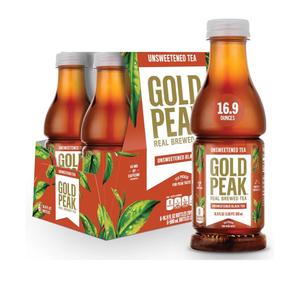 Gold Peak Tea, Unsweet Tea, 16.9 fl oz, 24 Pack BB 9/22/25