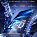 UNBREAKcable 2-Pack Screen Protector for iPhone 17 Pro, Military-Grade Shatterproof Tempered Glass [9H+ Hardness] [Easy Installation Frame] [99.99% HD Clear] for Apple iPhone 17 Pro