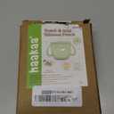 Haakaa Oscar Owl Baby Snack Container-Silicone Travel Snack Pouch for Toddlers,Spill Proof Toddler Snack Cup, Reusable Snack Bags for Infant On-The-Go,BPA Free- Pea Green