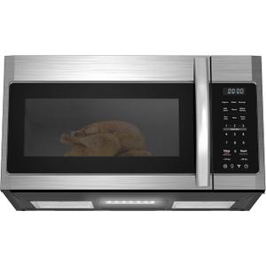 BLACK+DECKER Over the Range Microwave Oven with Vent and One-Touch Auto Cooking, 1.7 cu. ft. OTR Over Stove Microwave, Stainless Steel, 1000 Watts, EM044K6CE-SS