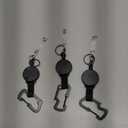 DELSWIN Retractable Badge Holders Clip, 3 Pack Heavy Duty Retractable Keychain with Multitool Carabiner, Tactical Badge Reels Key Chain with 25 Inches Steel Cord