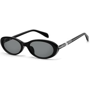 Retro Oval Sunglasses for Women - Trendy Tortoise Shell Frame Shades with Silver Metal Ring Detail UV400 Protection