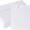 5x7 Envelopes 50 Pack, A7 White Envelopes for Invitations, 5 1/4 x 7 1/4 Large for Weddings, Invitations, Greeting Cards, Postcards, Photos, Mailing, Quick Self Seal.
