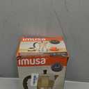 IMUSA 12-Cup Stovetop Espresso Maker, Cast Aluminum Coffee Maker, Cuban Coffee Brewer, Moka Pot Style, Portable Coffee Maker for Home, Camping, or Travel (Silver)