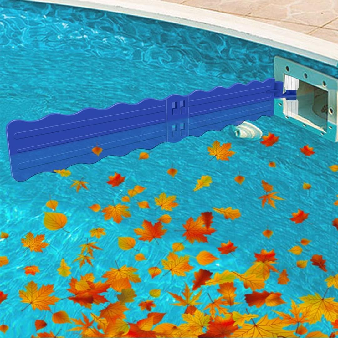 Hydream Pool Debris Catcher Skimmer, Pool Leaf and Debris Remover Catcher Plastics, Surface Debris Floating Leaves Bugs Pool Skimmer Attachments Accessories Replacement Kit for Swimming Pool-Blue