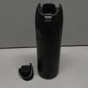 Owala FreeSip Insulated Stainless Steel Water Bottle with Straw, BPA-Free Sports Water Bottle, Great for Travel, 24 Oz, Very, Very Dark | Insulated, with Straw, for Sports, Travel, and School, BPA-Free