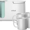 Cricut Mug Press + 4 Blank Mugs (12oz each)