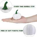 Fovths 16 Pack White Mini Artificial Pumpkin 2.2 Inches Fake Small Pumpkins Fall Harvest Pumpkins Lifelike Foam Pumpkins Realistic Pumpkin for Halloween, Thanksgiving Home, Garden Decor