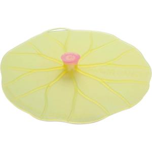 Charles Viancin - Lilypad Silicone Lid for Food Storage - 8''/20cm - Creates an Airtight Seal on Any Smooth Rim Surface - BPA-Free - Oven, Microwave, Freezer, Stovetop and Dishwasher Safe (Medium/Small)