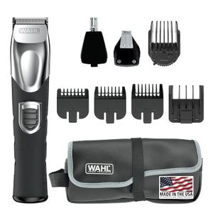 Wahl USA Rechargeable Lithium Ion All in One Beard Trimmer for Men with Detail and Ear & Nose Hair Trimmer Attachment  Model 9854-600B