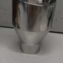 LCGP 2.5" inlet Universal Diesel Exhaust Tip 4.5" Outlet 07" Long Tail Tip, Polished & Double Wall Angle Cut