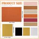 Book Binding Cloth Kit, Includes 12''x16'' Bookcover Cloth Fabric 24 Decorative Corners 3 Iron on Vinyl Sheets Bone Folder Tools, Backing Paper,for Old Book DIY Craft Supplies(Rust Color)