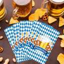OXYLIPO 120Pcs Oktoberfest Theme Napkins Paper Happy Oktoberfest Disposable Paper Napkins Oktoberfest Luncheon Napkins Oktoberfest Hand Towels for Oktoberfest Festival Dinner Party (7.9 x 4.3 Inch)
