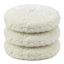 Fasmov 3 Pack Wool Polishing Pad, 7 inch Wool Buffing Pad for Compound Cutting & Polishing, Buffing Pad Kit for Car, Boats, Trucks and RVs Polishing