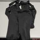 GOKATOSAU Women's Halter Deep V Neck Flowy Chiffon Bow Tie Backless Summer Mini Dress, Size S