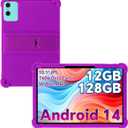 generic for ODEA A10 10 inch tablet Case,Soft Silicone Shockproof Kids Friendly for ODEA Android 14 2024 Tablet (PURPLE)
