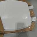 Mayfair Cassel Slow Close Toilet Seat, Easy Clean, Non Slip Premium Wood Seat, Easy Install, Made in USA, Elongated, White