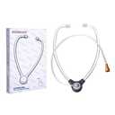 Hearing Aid Listening Stethoscope with Couple Used for Testing BTE, ITE, ITC, CIC (1 Count (Pack of 1))