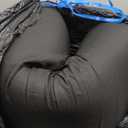 CYMULA Memory Foam Camping Mattress Pad,3inch Sleeping Pad for Camping,Non-Slip Bottom Floor Cot Car Mattress Bed with Retaining Portable Roll up Mattress Pad Mat for Travel Truck Guest Bed Tent (Twin XL:80*38*3, BLACK)