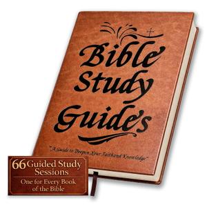 Drsman 66-Page Bible Study Guide & Devotional Journal - PU Leather Cover, Scripture Summaries, Daily Reflections | Beginner-Friendly Spiritual Growth Notebook | Christian Gift Idea (Brown)