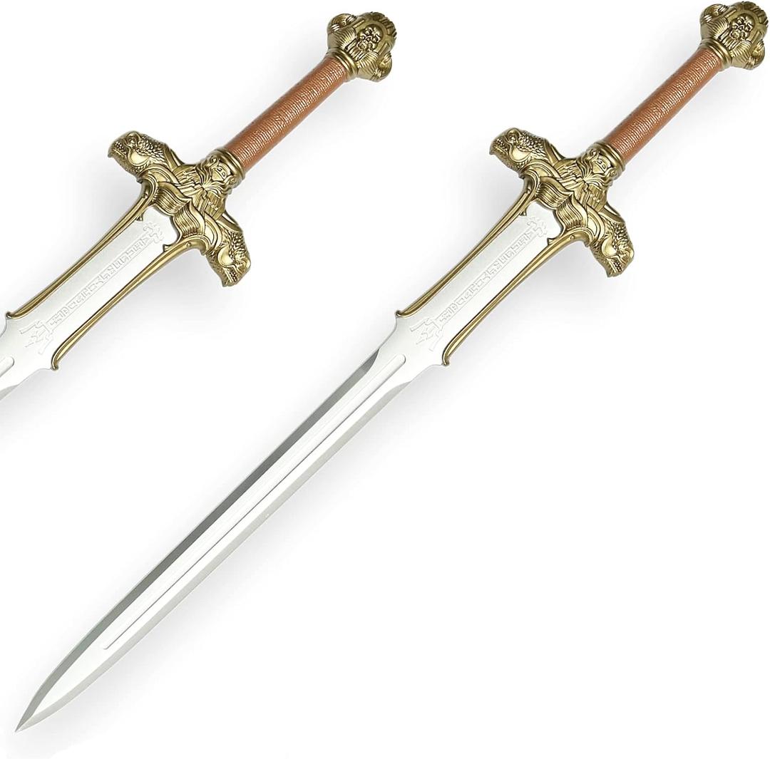40 Inch Medieval Foam Conan The Barbarian Atlantean Foam Sword for Movie Replica Cosplay LARP Costume Halloween, Pack of 2