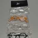 JM Set of 4 Retro Round Reading Glasses Spring Hinge Readers Men Women Glasses for Reading 4 Pack Mix