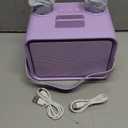 Karaoke Machine,Portable Bluetooth Speaker with 2 Wireless Microphone for Adults & Kids with LED Lights, Karaoke Microphone with PA System Supports USB/TF/AUX,Gift for Party (Purple)