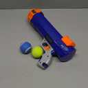 Nerf Dog 12in Blaster w/o Ball Clip 3 2in Squeak Tennis Balls - Opaque Blue/Orange/Gray and Orange and Blue and Green, Small