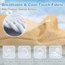 YAEM Cooling Human Dog Bed, 71"x45"x12" Breathable Human Size Dog Bed for Adults, Waterproof Giant Pet Beds with Washable Cover & Non-Skid Bottom, Dune Brown