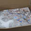 6x9 Area Rug for Living Room, Machine Washable Rugs with Non-Slip Backing for Bedroom, Vintage Throw Rugs Low Pile Carpet for Dining Room Kitchen Office Home Decor, Brown