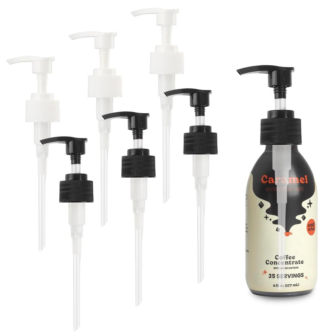 Syrup Pump for Javy Coffee Concentrate 6fl, Syrup Dispenser Pump for Cold Brew Coffee, No Drip Pouring, Replace Measuring Spoon for Consistent Dispensing (6Pcs)