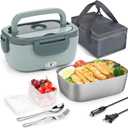 Electric Lunch Box Portable Food Warmer (Green)