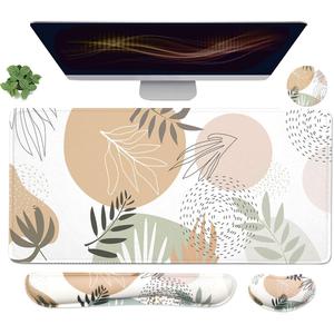 Large Mouse Pad Set,Extended Gaming Mouse Pad + Keyboard Wrist Rest Support - Minimalist